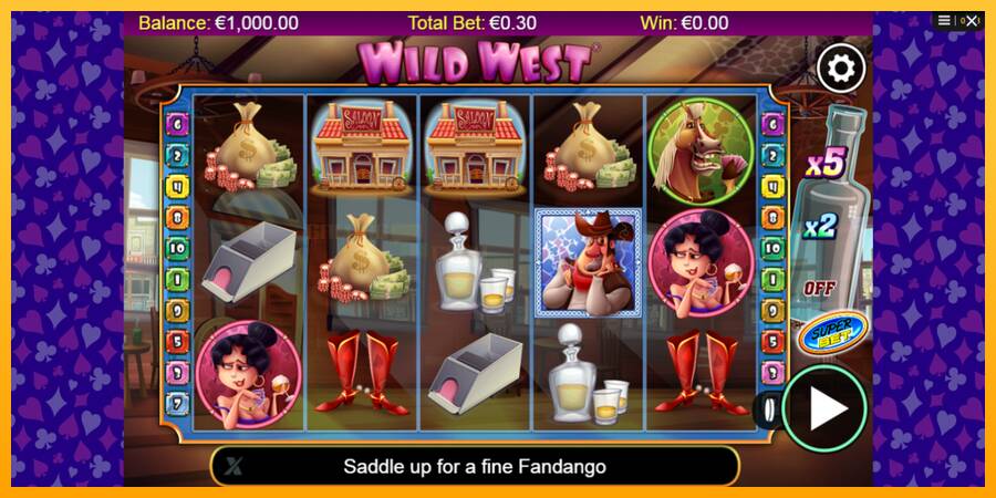 Wild West игрална машина за пари, снимка 1