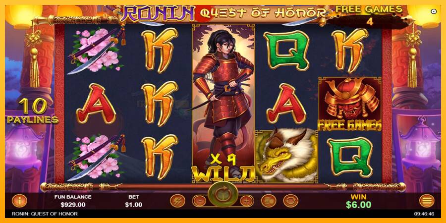 Ronin - Quest of Honor игрална машина за пари, снимка 4