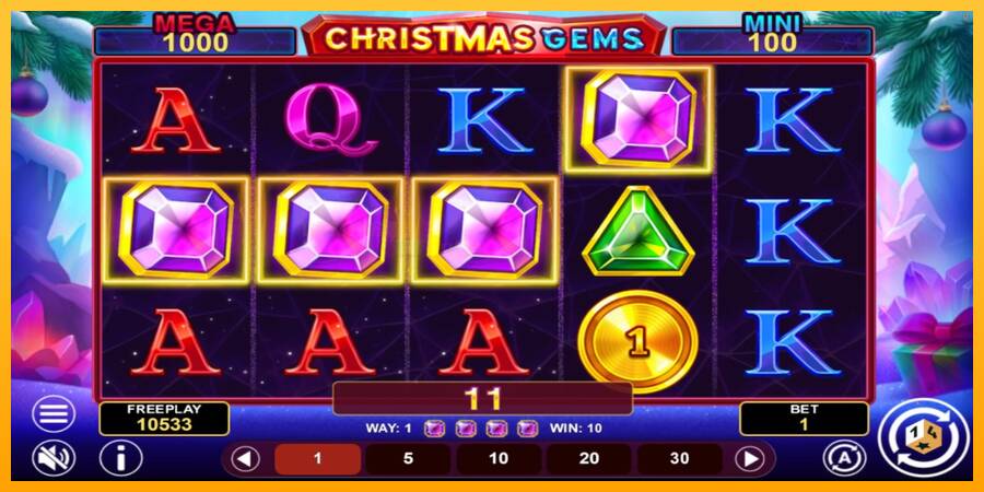 Christmas Gems Hold & Win игрална машина за пари, снимка 4