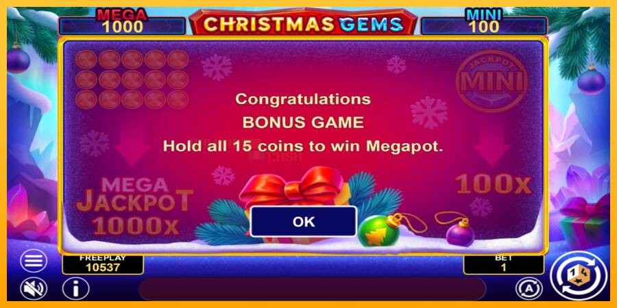 Christmas Gems Hold & Win игрална машина за пари, снимка 6