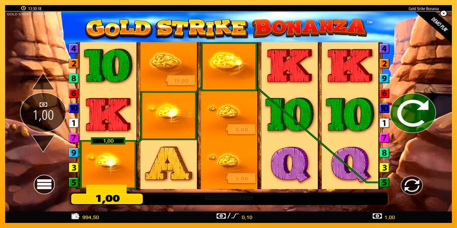 Gold Strike Bonanza игрална машина за пари, снимка 3