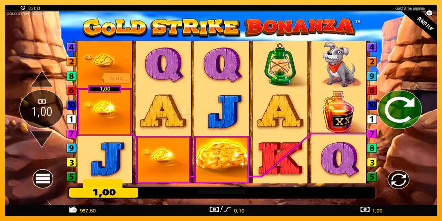 Gold Strike Bonanza игрална машина за пари, снимка 5