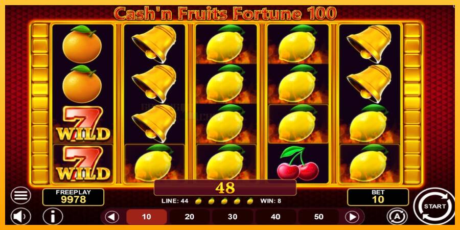 Cashn Fruits Fortune 100 игрална машина за пари, снимка 2