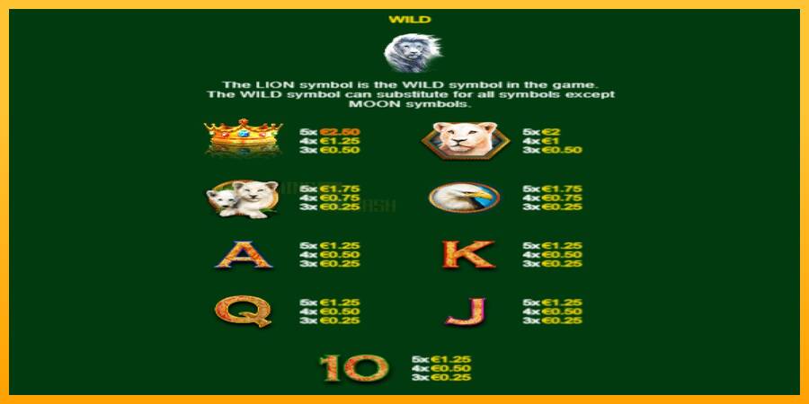 Full Moon: White King PowerPlay Jackpot игрална машина за пари, снимка 6