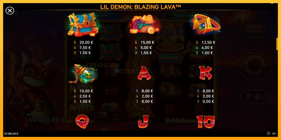 Lil Demon Blazing Lava игрална машина за пари, снимка 5