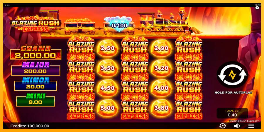 Blazing Rush Express игрална машина за пари, снимка 1