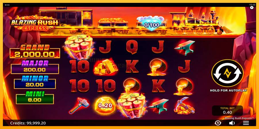 Blazing Rush Express игрална машина за пари, снимка 2