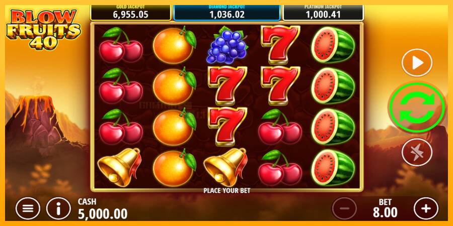 Blow Fruits 40 игрална машина за пари, снимка 1