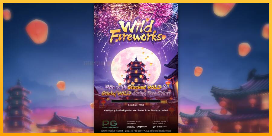 Wild Fireworks игрална машина за пари, снимка 1