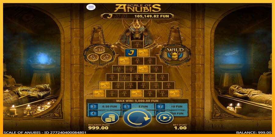 Scale of Anubis игрална машина за пари, снимка 2