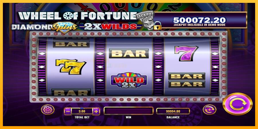 Wheel of Fortune Diamond Spins 2x Wilds игрална машина за пари, снимка 2