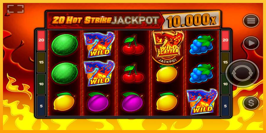 20 Hot Strike Jackpot игрална машина за пари, снимка 2