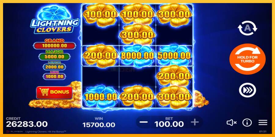 Lightning Clovers игрална машина за пари, снимка 3