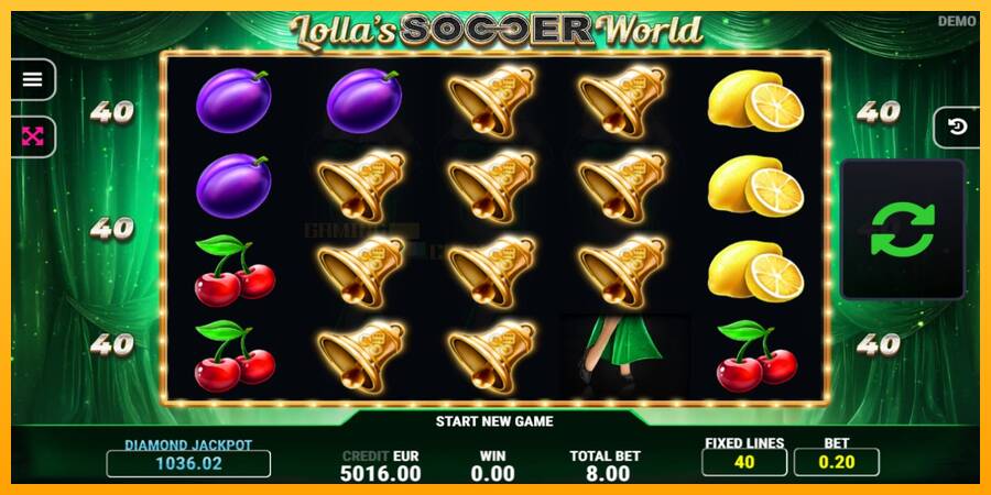 Lollas Soccer World игрална машина за пари, снимка 1