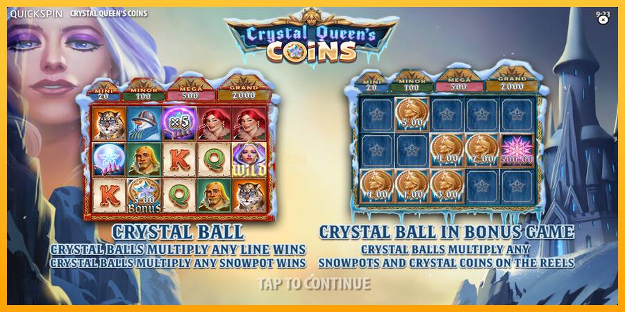 Crystal Queens Coins игрална машина за пари, снимка 1