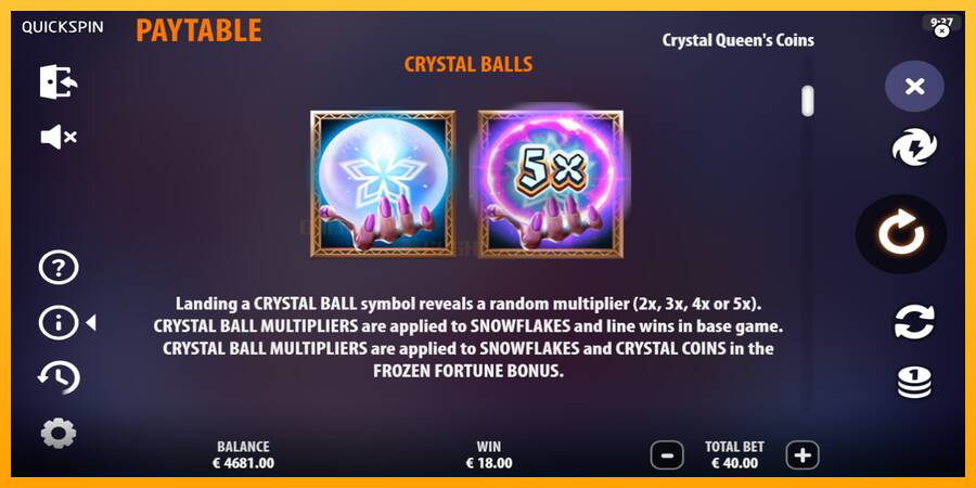 Crystal Queens Coins игрална машина за пари, снимка 6