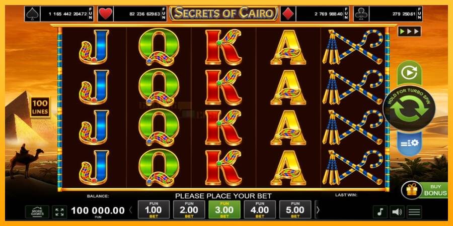 Secrets of Cairo игрална машина за пари, снимка 1