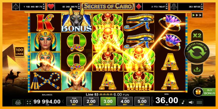 Secrets of Cairo игрална машина за пари, снимка 2