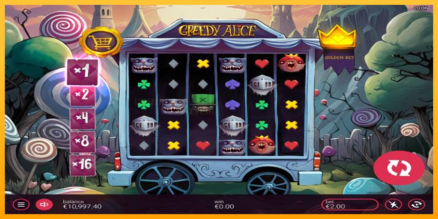 Greedy Alice игрална машина за пари, снимка 2