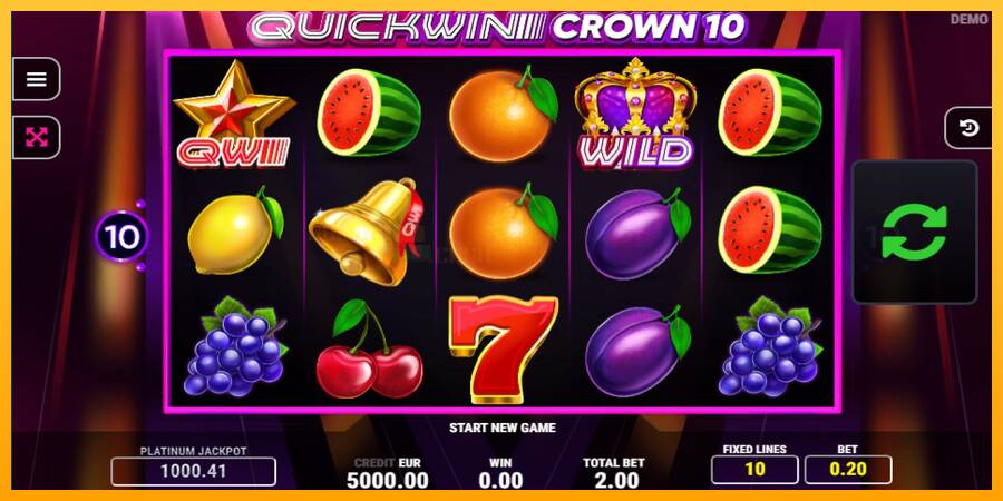 Quick Win Crown 10 игрална машина за пари, снимка 1