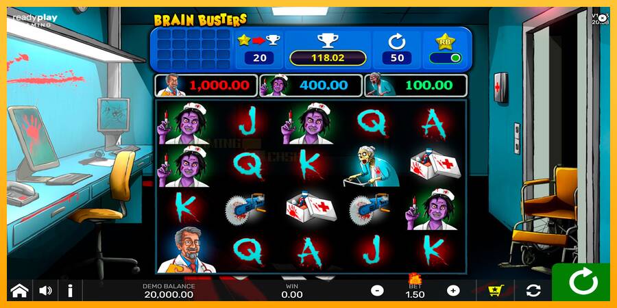 Brain Busters игрална машина за пари, снимка 1