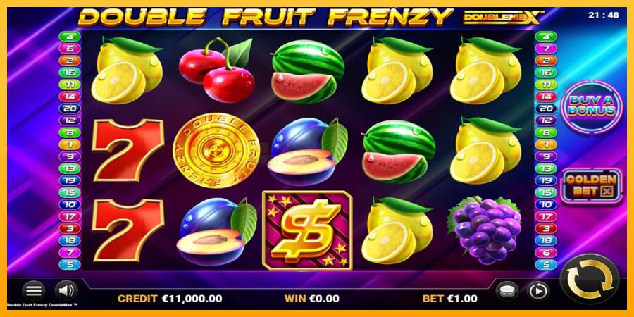 Double Fruit Frenzy DoubleMax игрална машина за пари, снимка 1