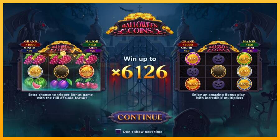 Halloween Coins Hold and Spin игрална машина за пари, снимка 1