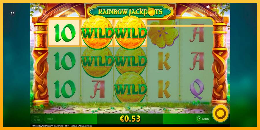 Rainbow Jackpots игрална машина за пари, снимка 2