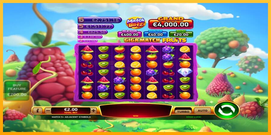 Giga Match Fruits игрална машина за пари, снимка 2