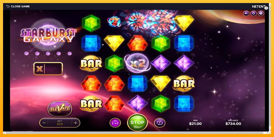 Starburst Galaxy игрална машина за пари, снимка 5