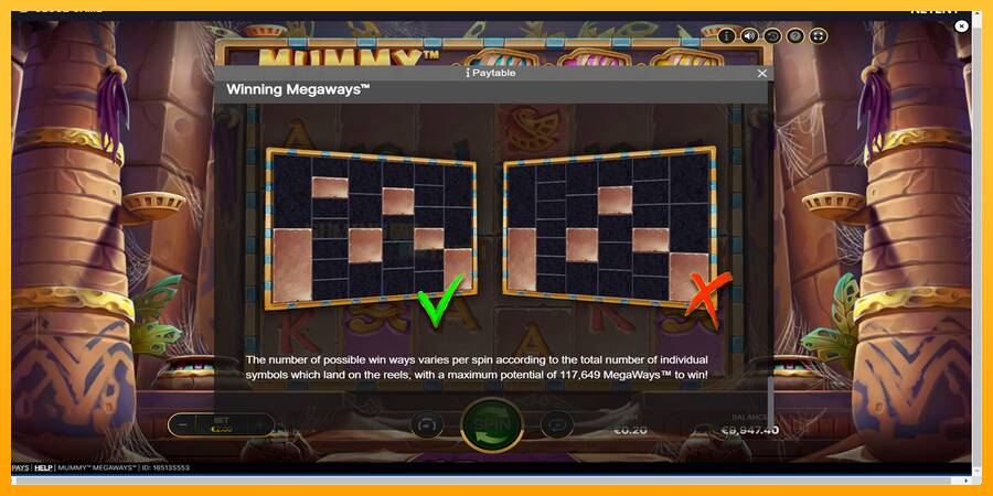 Mummy Megaways игрална машина за пари, снимка 7