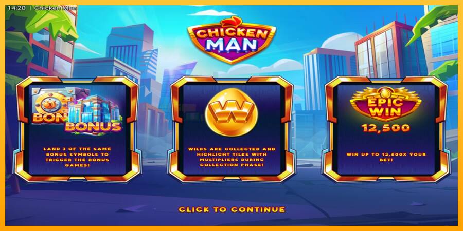 Chicken Man игрална машина за пари, снимка 1