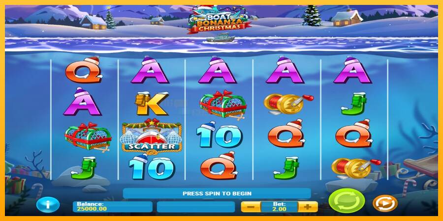 Boat Bonanza Christmas игрална машина за пари, снимка 1