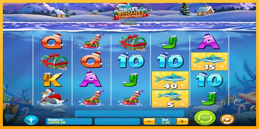 Boat Bonanza Christmas игрална машина за пари, снимка 2