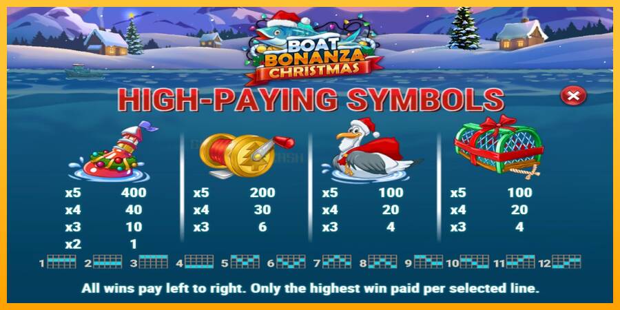 Boat Bonanza Christmas игрална машина за пари, снимка 5