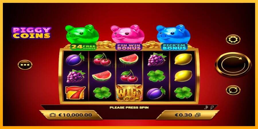 Piggy Coins игрална машина за пари, снимка 1