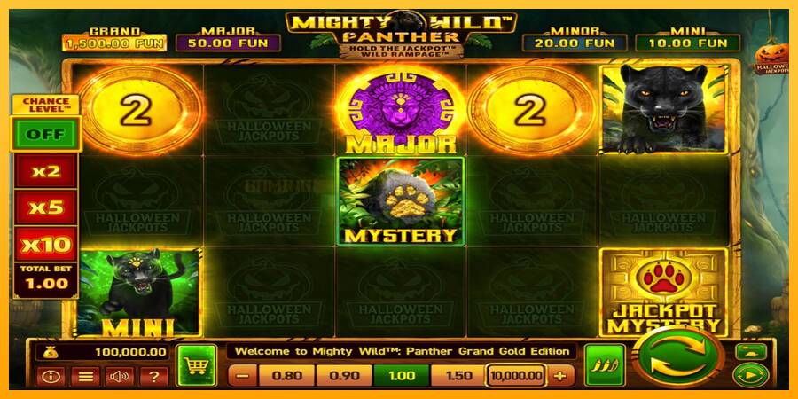 Mighty Wild: Panther Grand Gold Edition Halloween Jackpots игрална машина за пари, снимка 1