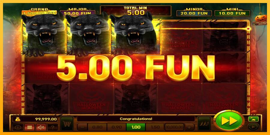 Mighty Wild: Panther Grand Gold Edition Halloween Jackpots игрална машина за пари, снимка 4