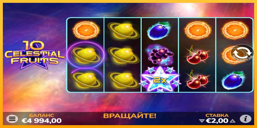 10 Celestial Fruits игрална машина за пари, снимка 2