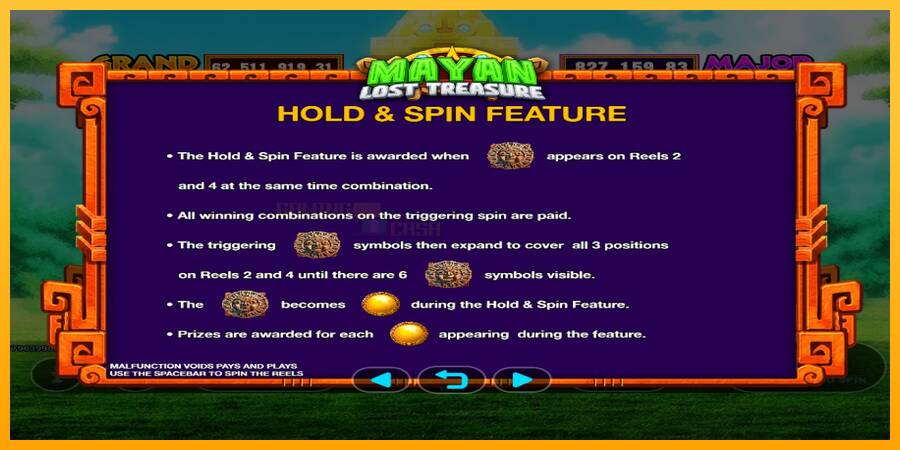 Mayan Lost Treasure игрална машина за пари, снимка 5