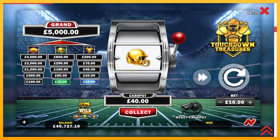 Touchdown Treasures игрална машина за пари, снимка 4