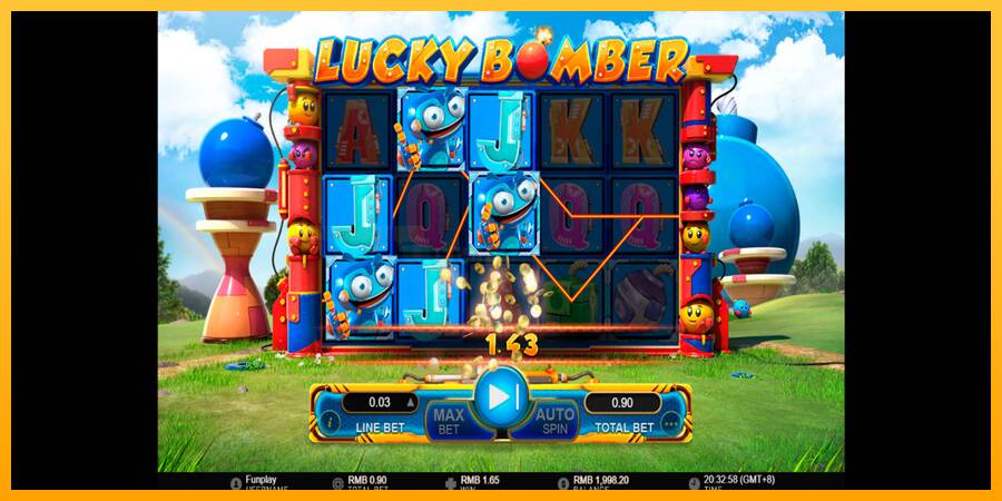 Lucky Bomber игрална машина за пари, снимка 2