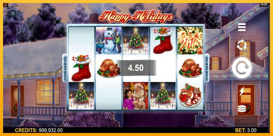 Happy Holidays игрална машина за пари, снимка 3