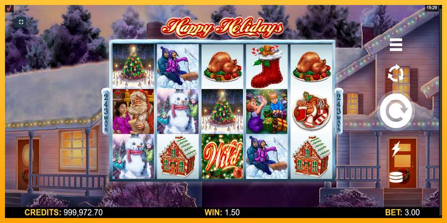 Happy Holidays игрална машина за пари, снимка 4