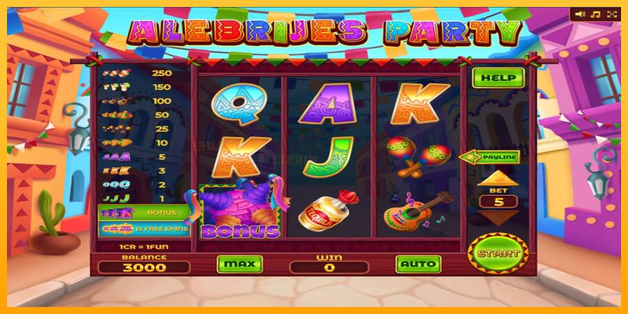 Alebrijes Party 3x3 игрална машина за пари, снимка 1