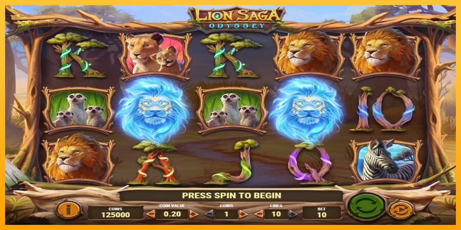 Lion Saga Odyssey игрална машина за пари, снимка 1