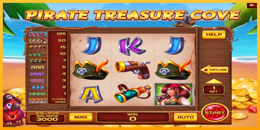 Pirate Treasure Cove Pull Tabs игрална машина за пари, снимка 1