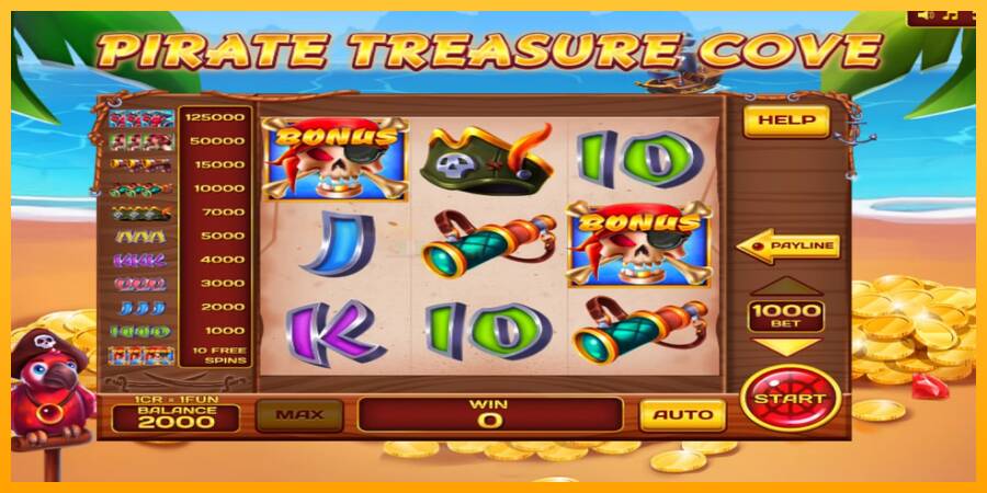 Pirate Treasure Cove Pull Tabs игрална машина за пари, снимка 2