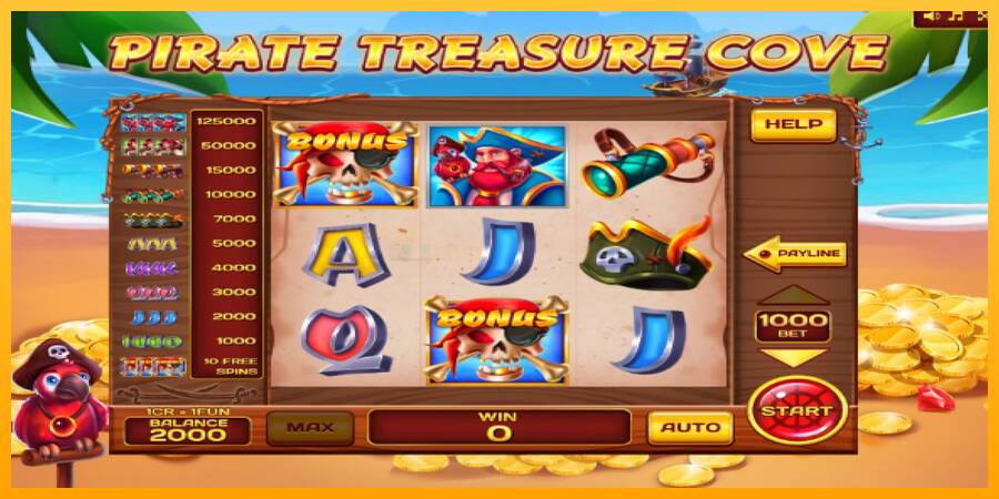 Pirate Treasure Cove Pull Tabs игрална машина за пари, снимка 4