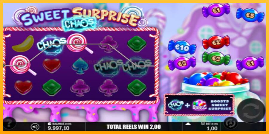 Sweet Surprise Chaos игрална машина за пари, снимка 2